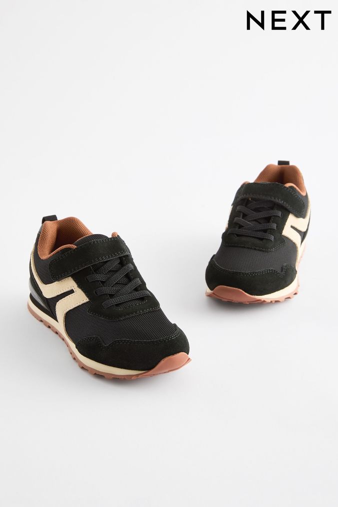 Leather boys trainers clearance