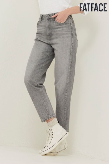 FatFace Grey Bray Barrel Jeans stripe-panel (159736) | £55