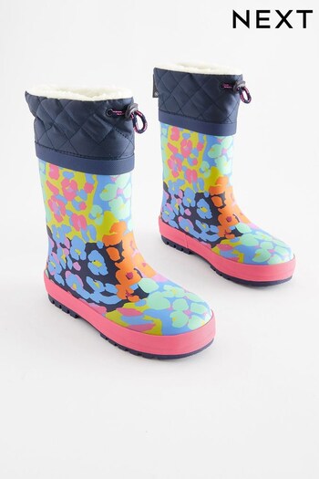 Multi Animal Print Thermal Lined Cuff Wellies (159800) | £18 - £21