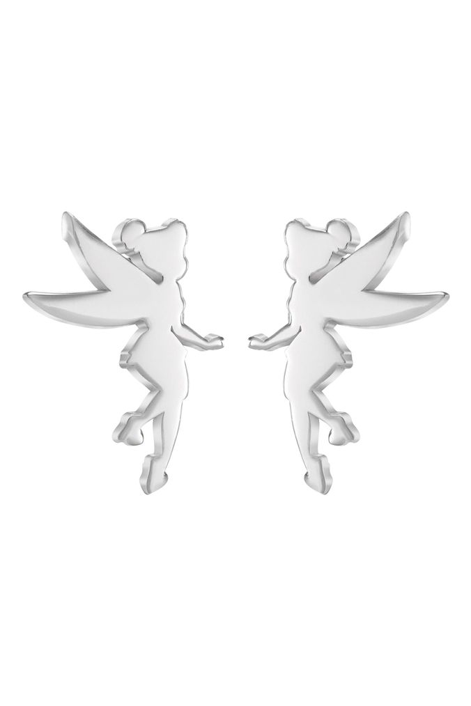 Peers Hardy Silver Tone Disney Princess Tinkerbell Sterling Silver Stud Earrings (159856) | £25