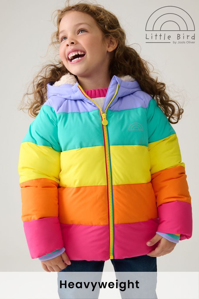 Children's rainbow coat outlet