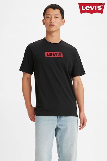 Levi's® Black Oversized Box Tab T-Shirt (159924) | £20