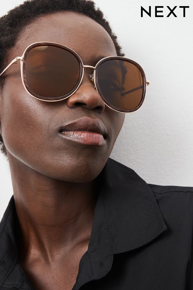 Round aviator store