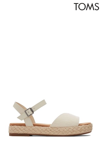 TOMS Natural Abby Sandals In Natural Woven (160256) | £75