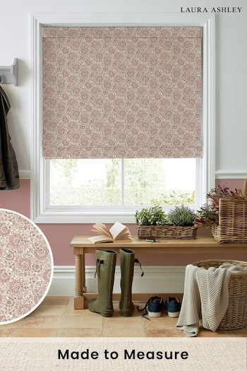 Laura Ashley Apricot Painswick Paisley Wood Violet Made to Measure Roman Blinds (160574) | £84