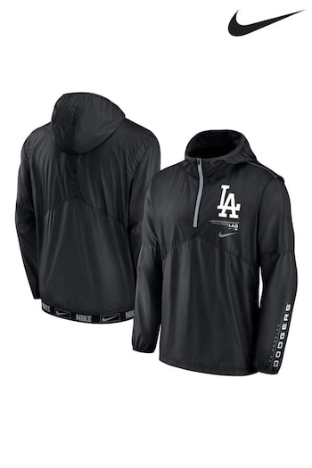 Nike Black Los Angeles Dodgers Night Game Half Zip Jacket (160939) | £85