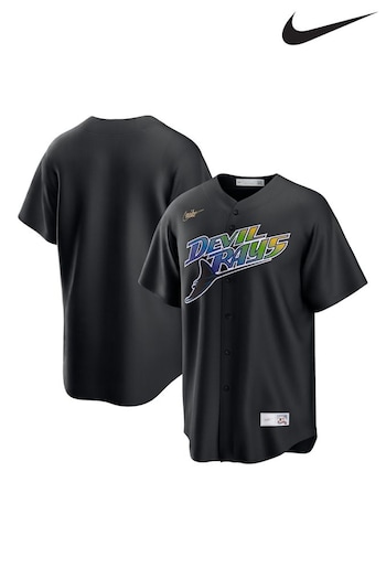 Nike Black Tampa Bay Rays Official Replica Cooperstown Jersey (161134) | £105