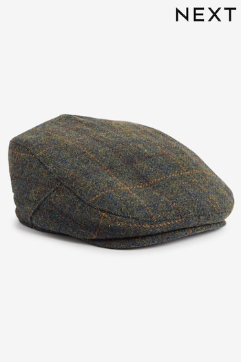 Green Check Flat Cap (1-16yrs) (161202) | £9 - £13