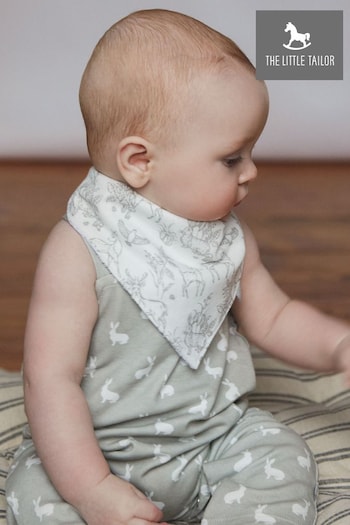 The Little Tailor Baby 2 Pack Muslin Printed Bibs (161203) | £10