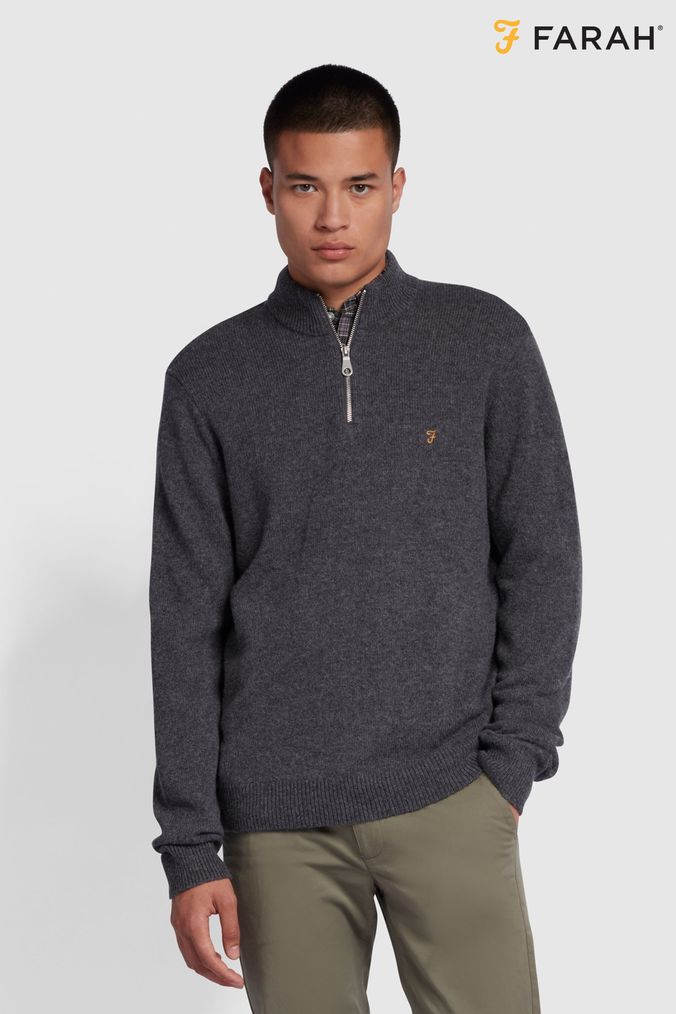 Grey on sale farah jumper