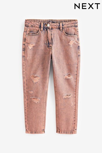 Orange Distressed Mom Jeans (3-16yrs) (161347) | £17 - £22