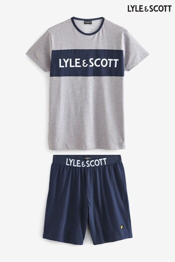 Lyle & Scott Woody Blue Loungewear Set (161355) | £41