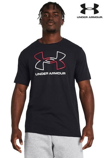 Under Armour Black/Red Foundation Short Sleeve T-Shirt (161604) | £24