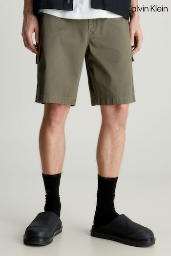 Calvin Front Klein Green Cargo Woven Shorts (161613) | £85