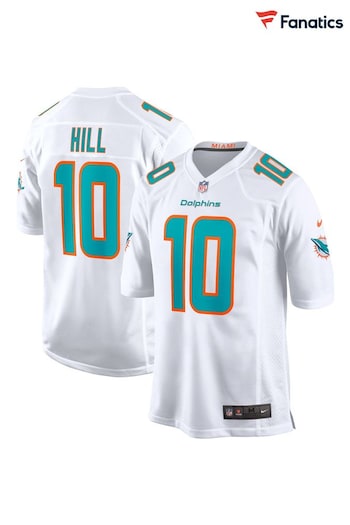 Nike White NFL Miami Dolphins Game Road Jersey - Tyreek Hill (161895) | £105