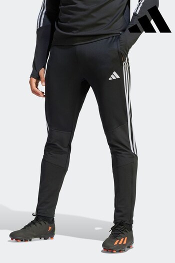 adidas Black/Grey Performance Football Tiro 23 Winterized Joggers (162164) | £40