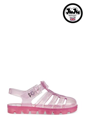 Juju Kids Pink Nino Translucent Jelly Sandals (162170) | £20