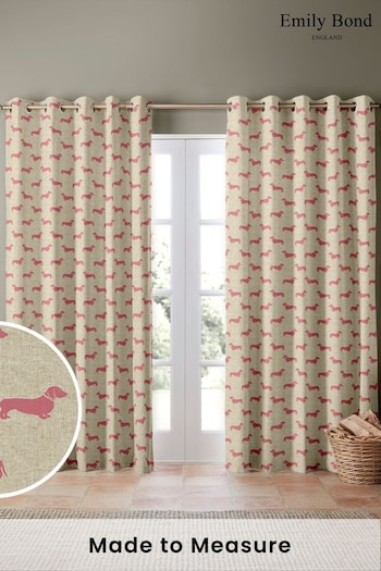 Emily Bond Pink Peggy Made to Measure Curtains (162322) | £91