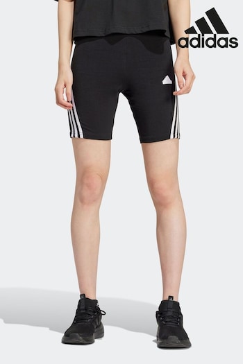 adidas Black Sportswear Name Future Icons 3 Stripes Bike Shorts (162585) | £28
