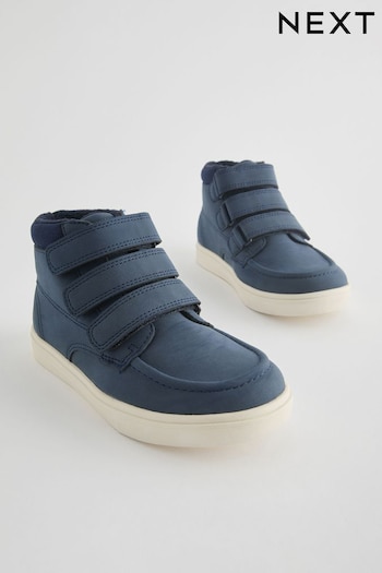 Navy Blue Standard Fit (F) 3 Strap Touch Fastening Smart Ankle boots timeless (162674) | £27 - £31