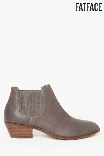 FatFace Grey Ava Western Ankle Boots (162890) | £75