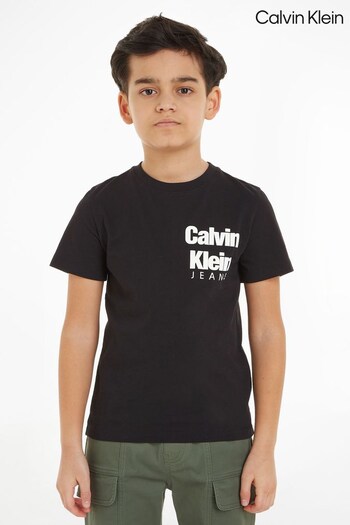 Calvin Klein Mini Kids Blown-Up Logo T-Shirt (162990) | £27