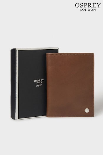 OSPREY LONDON Business Class Leather Passport Cover (163145) | £75