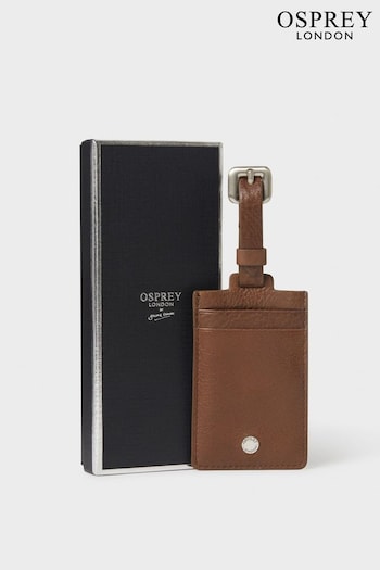 OSPREY LONDON Business Class Leather Luggage Tag (163239) | £39