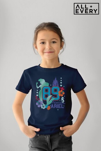 All + Every Blue Disney The Little Mermaid Princess Ariel 89 Kids T-Shirt (163334) | £18