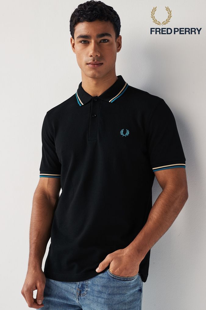 Fred perry clearance black polo