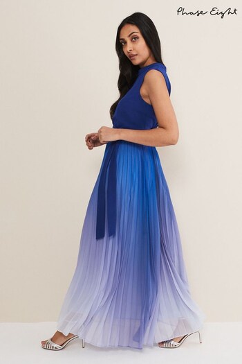 Phase Eight Petite Blue Piper Maxi Dress (163437) | £149