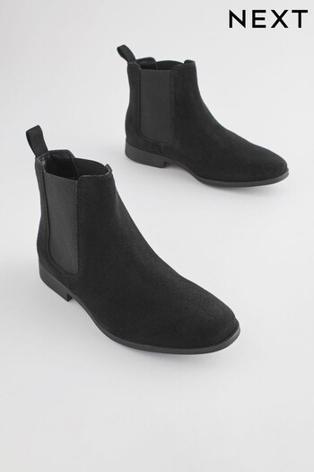 Black Standard Fit (F) Chelsea First Boots (163541) | £30 - £37