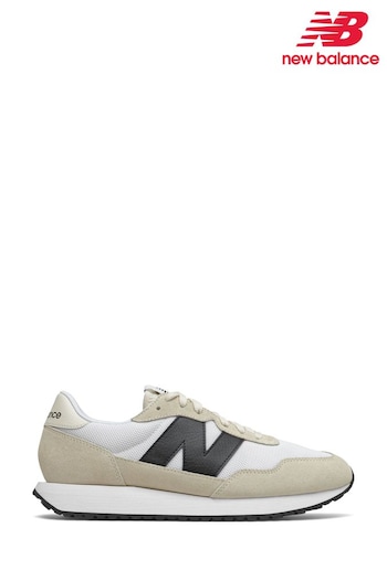 New Balance White/Black 237 Trainers (163550) | £90