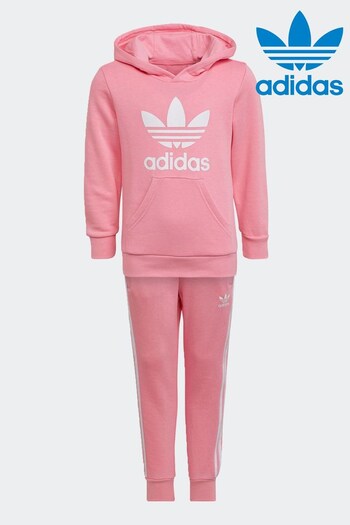 adidas Originals Kids Pink Hoodie Set (163610) | £45