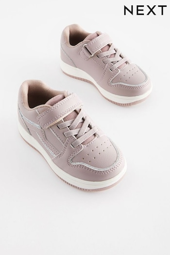 Purple Lilac Elastic Lace Trainers (163629) | £24 - £26