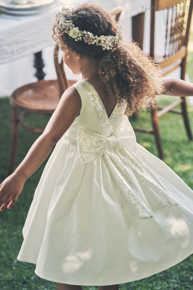 Girls white cocktail dress hot sale
