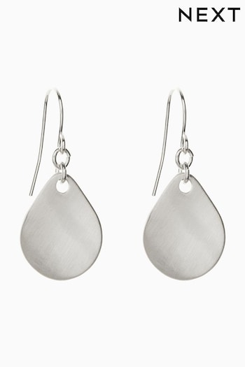 Silver Tone Petal Drop Earrings (163870) | £6