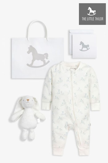 The Little Tailor Baby Sleepsuit And Toy Bunny 2 Piece Gift Set (163875) | £32