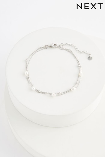Sterling Silver Delicate Pearl Bracelet (163892) | £20