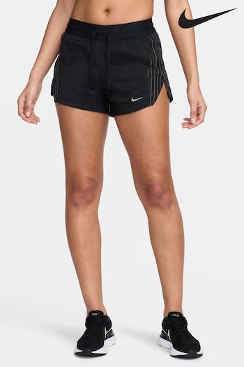 Nike Black Running Division Reflective Mid-Rise 3" Brief-Lined Running Shorts (163980) | £65