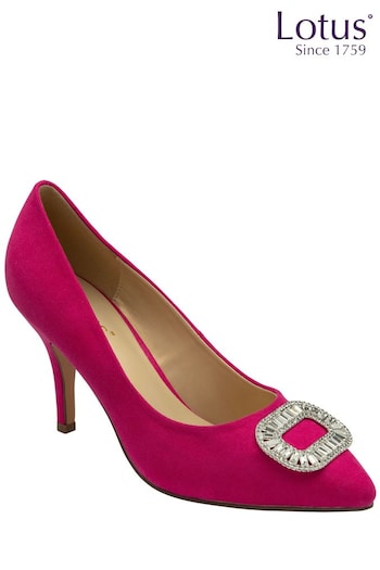 Lotus Pink Stiletto Heel Court Shoes (164011) | £70