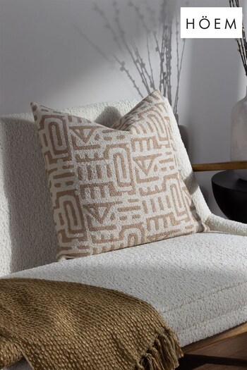 HÖEM Natural Samos Woven Jacquard Cushion Cushion (164098) | £36