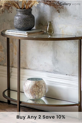 Gallery Home Bronze Minster Console Table (164402) | £300