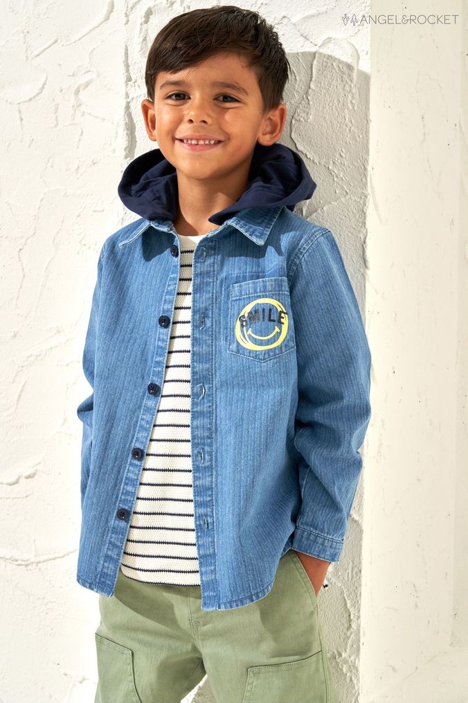 Boys Denim Shirts Short Long Sleeve Shirts Next UK