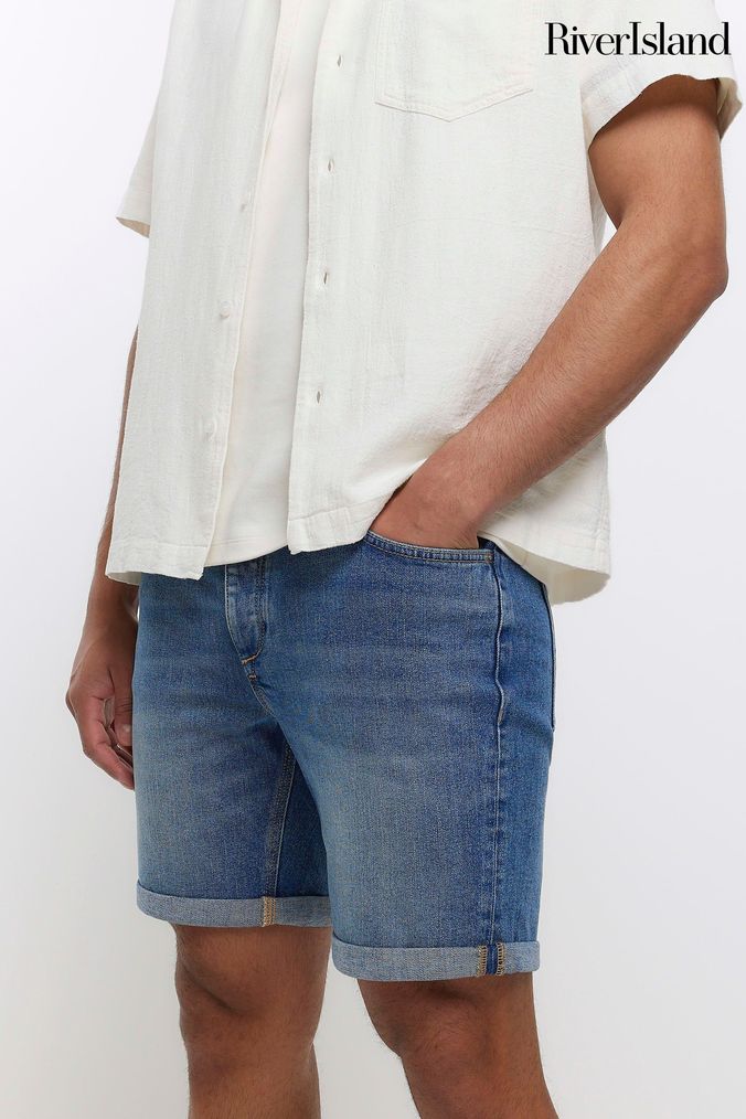 Buy Men s River Island Blue Shorts Online Next UK
