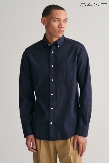 GANT Regular Fit Flannel Melange Shirt (164863) | £120
