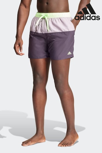 adidas Purple Performance Colorblock Clx Swim Shorts (164947) | £30