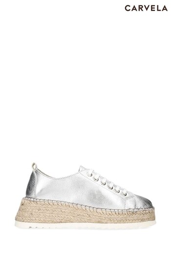 Carvela Comfort Silver Chase Trainers (165053) | £139