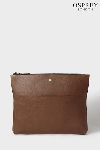 Osprey London Business Class Lear Tech Sleeve Brown Bag (165219) | £125
