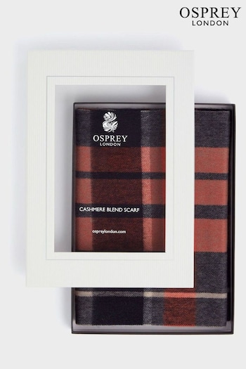 Osprey London Red Skye Cashmere Scarf (165273) | £79